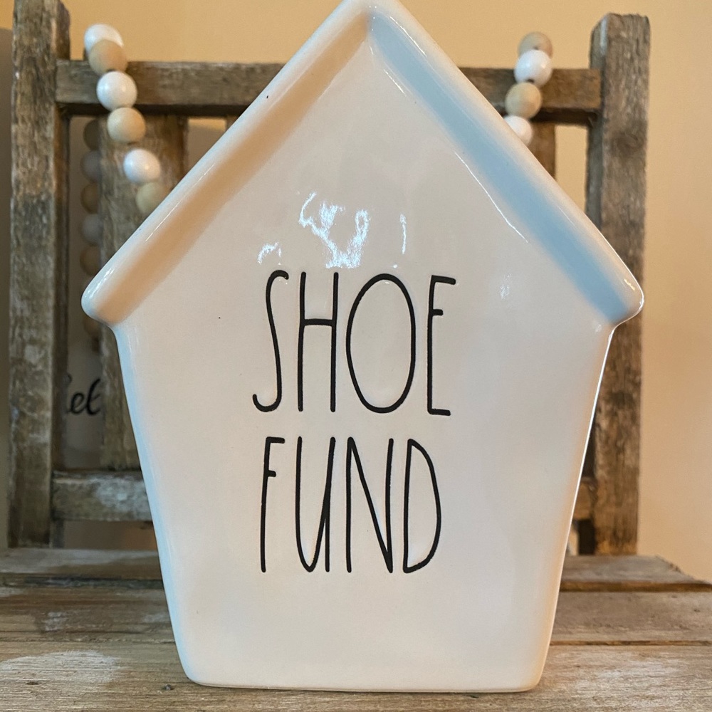 Rae Dunn Shoe Fund Piggy Bank
